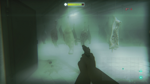 Im Schlachthof warten allerlei Überraschungen. (Screenshot: Golem.de)